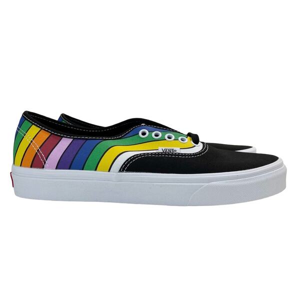 NWT VANS Authentic Sneaker Refract Rainbow Black Multi M10.5 W12 New VN0A2Z5IWN7 - Picture 3 of 8